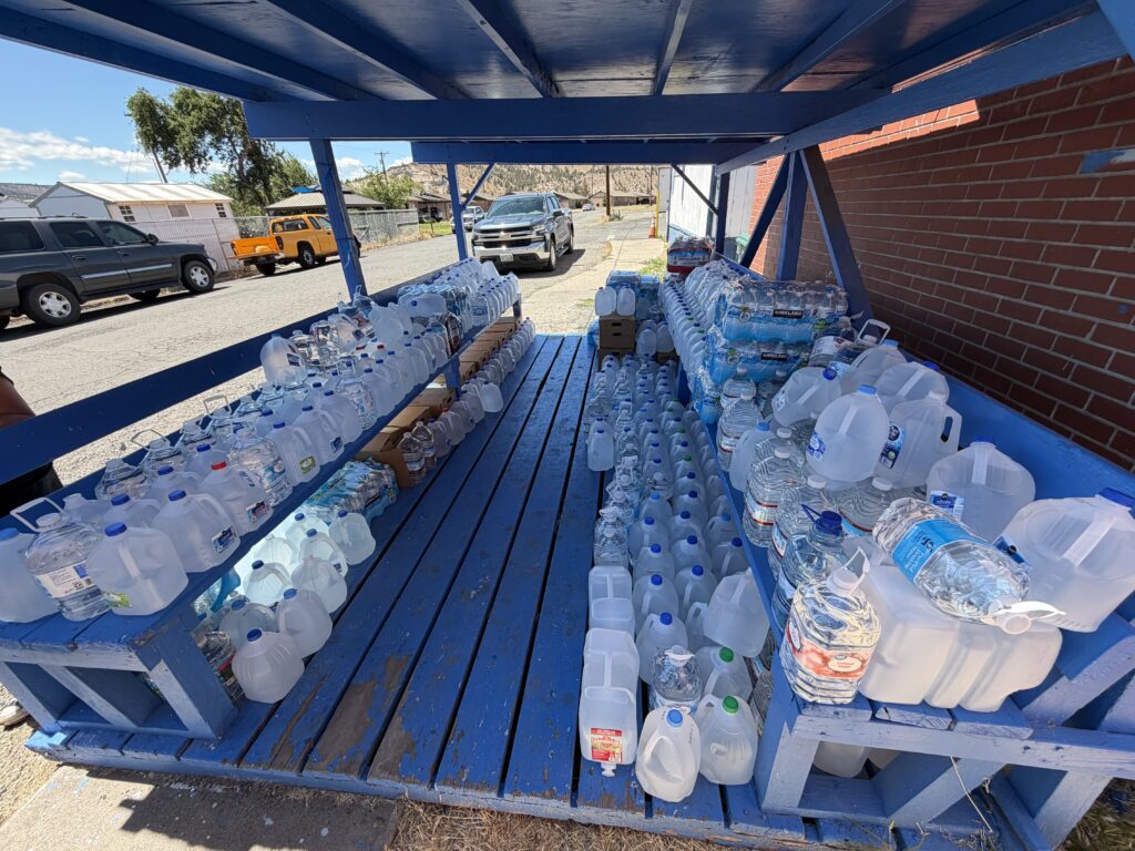 Water donation station in Warm Springs